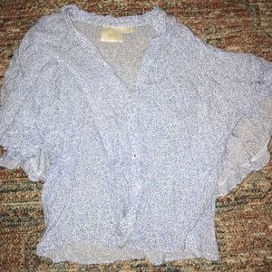 Anthropologie Butterfly Sleeve Blouse